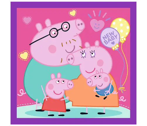 Puzzle - 3 in 1 - Peppa Pig's Habits Trefl 34893