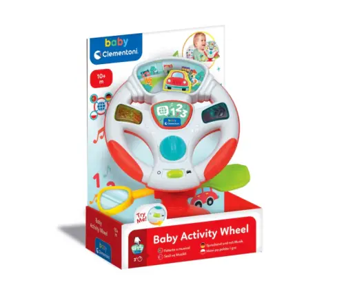 Interactive Talking Electronic Steering Wheel Polish and German Language Clementoni 17533