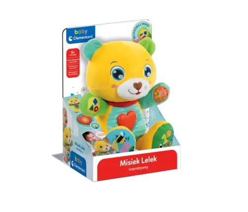 Colorful Interactive Teddy Lelek Polish Language  Clementoni 50939