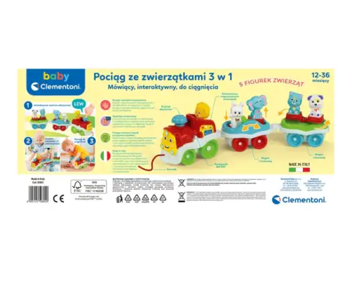 Interactive Animal Train Polish language Clementoni 50802