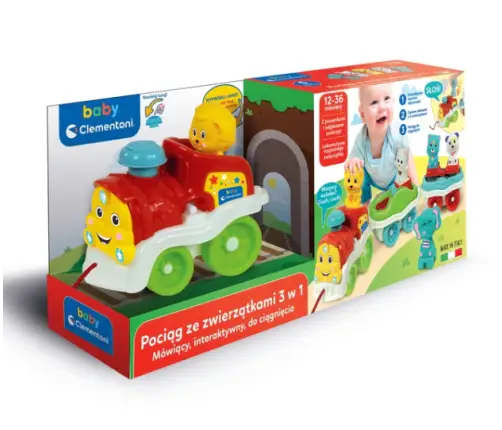 Interactive Animal Train Polish language Clementoni 50802