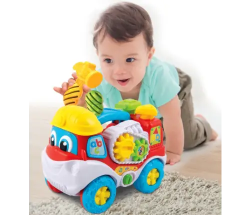 Interactive Truck “Eugenius the Road Genius” with Screwdriver and Hammer Polish Language Clementoni 50110