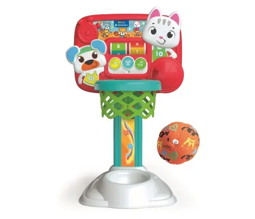 Interactive Basketball Set Kitten & Bear Polish Version Clementoni 50384  Interactive Basketball Set Kitten & Bear Polish Version Clementoni 50384