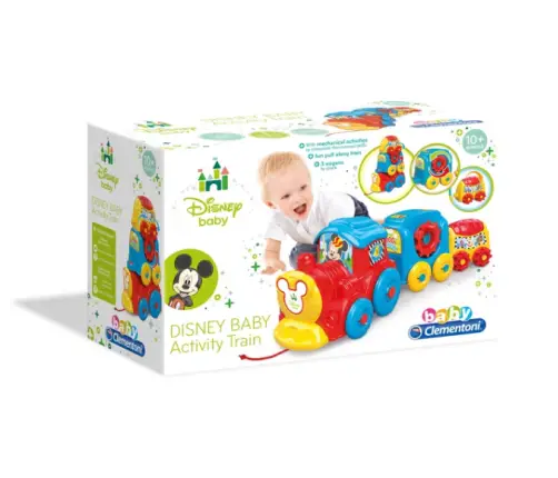 Train Set Mickey Mouse Baby Disney Clementoni 17168 Train Set Mickey Mouse Baby Disney Clementoni 17168