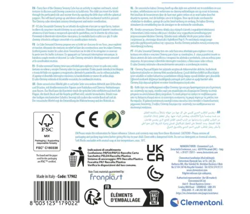 Clemmy Sensory Cube for Babies Clementoni 17902