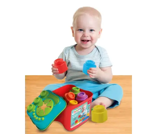 Clemmy Sensory Basket Shape Sorter with Blocks Clementoni 17807