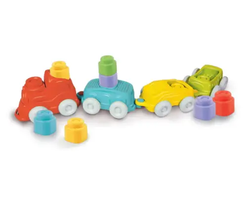 Clemmy Sensory Color Train Locomotive, Wagons & Soft Blocks Clementoni 17961 Clemmy Sensory Color Train Locomotive, Wagons & Soft Blocks Clementoni 17961