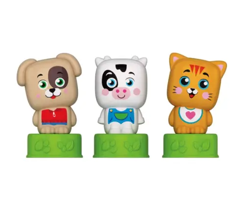 Clemmy Sweet Animals Kitten, Puppy & Cow Blocks & Booklet Clementoni 17849 Clemmy Sweet Animals Kitten, Puppy & Cow Blocks & Booklet Clementoni 17849
