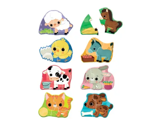 Puzzle Little Animal Friends Farm Polish Language Clementoni 50761