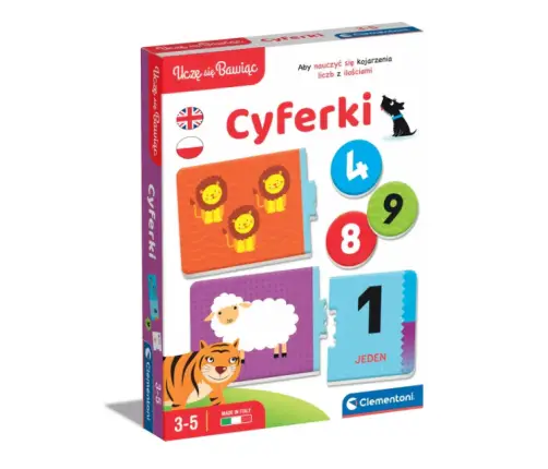 Educational Game Numbers Mathematics Learn & Have Fun Polish Language Clementoni 50767