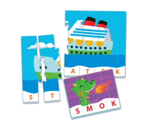 Educational Game Puzzle: My First Words Play and Learn Polish Language Clementoni 50770