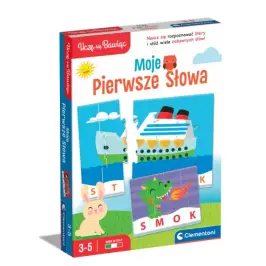 Educational Game Puzzle: My First Words Play and Learn Polish Language Clementoni 50770