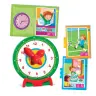 Educational Game Puzzle: What Time Is It? Clock Play and Learn Polish Language Clementoni 50771