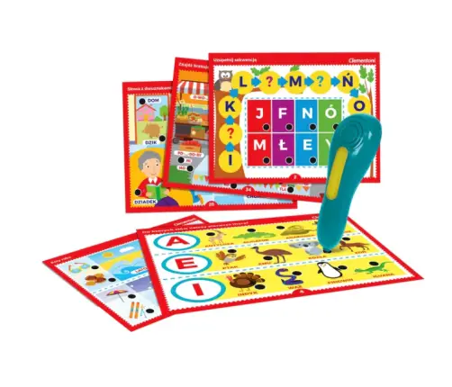 Talking Pen 500 Questions Letters and Words Learn While Having Fun Polish Language Clementoni 50780