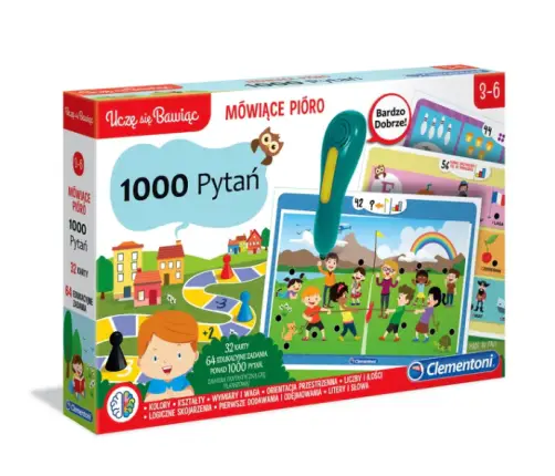 Talking Pen 1000 Questions Learn & Have Fun Polish Language Clementoni 50653