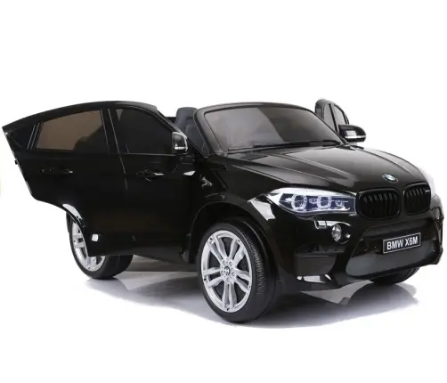 Divvietīgs bērnu elektromobilis BMW X6M Black Painting