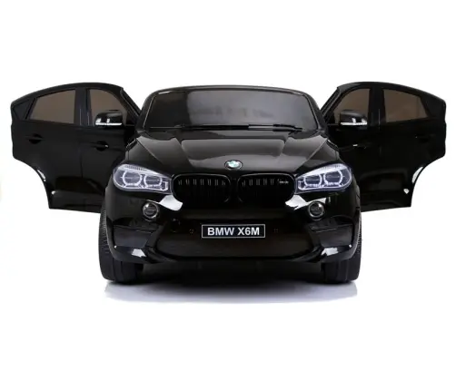 Divvietīgs bērnu elektromobilis BMW X6M Black Painting