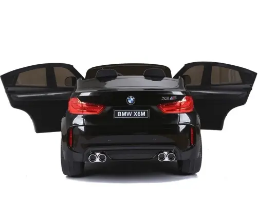 Divvietīgs bērnu elektromobilis BMW X6M Black Painting