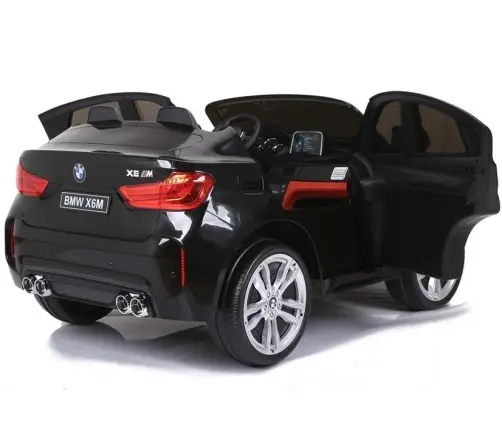 Divvietīgs bērnu elektromobilis BMW X6M Black Painting