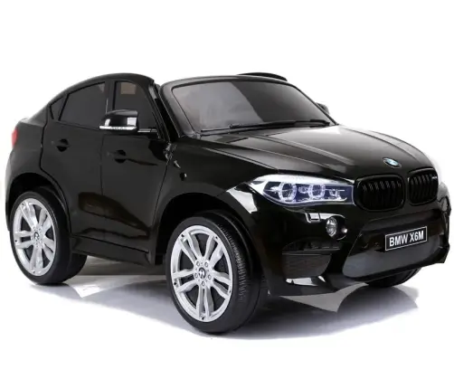 Divvietīgs bērnu elektromobilis BMW X6M Black Painting