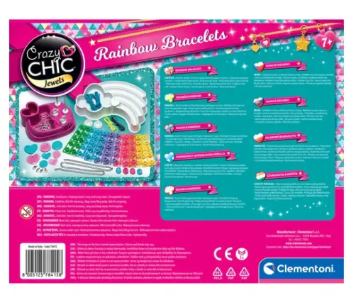 Crazy Chic Colourful Bracelet Bead Set Clementoni 78415