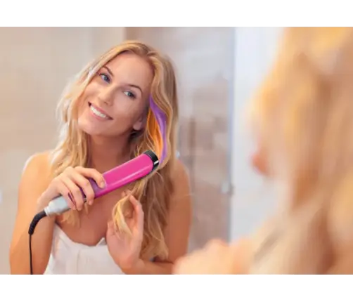 Crazy Chic Hair Colouring Set: Crazy Hairstyles with Straightener & Beads Clementoni 18773 Crazy Chic Hair Colouring Set: Crazy Hairstyles with Straightener & Beads Clementoni 18773