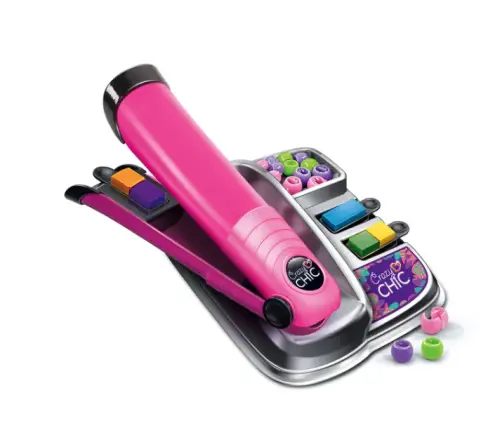 Crazy Chic Hair Colouring Set: Crazy Hairstyles with Straightener & Beads Clementoni 18773 Crazy Chic Hair Colouring Set: Crazy Hairstyles with Straightener & Beads Clementoni 18773
