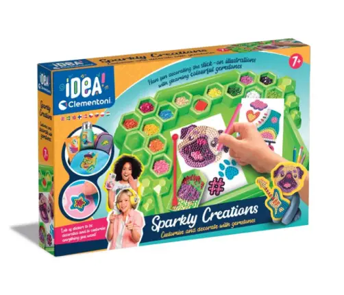 Idea Art Decoration Lab Gemstones Trendy 3D Stickers Clementoni 18742