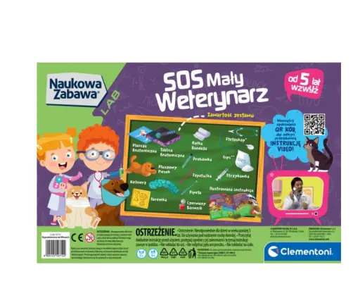 Science & Play Little Vet Set SOS Little Vet Puppy Polish Language Clementoni 50712 Science & Play Little Vet Set SOS Little Vet Puppy Polish Language Clementoni 50712