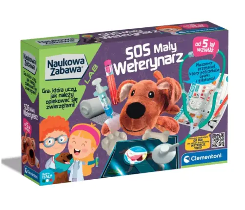 Science & Play Little Vet Set SOS Little Vet Puppy Polish Language Clementoni 50712 Science & Play Little Vet Set SOS Little Vet Puppy Polish Language Clementoni 50712