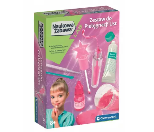 Science & Play Lip Balm and Lip Gloss Cosmetic Kit Clementoni 50253