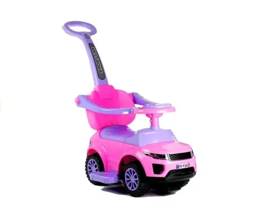 614W Toddlers Ride On Push Along with Parent Handle - Pink