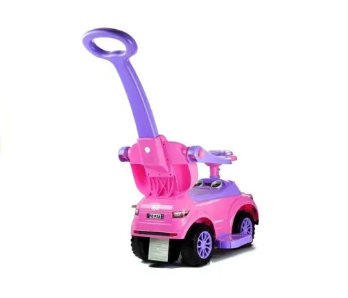 614W Toddlers Ride On Push Along with Parent Handle - Pink