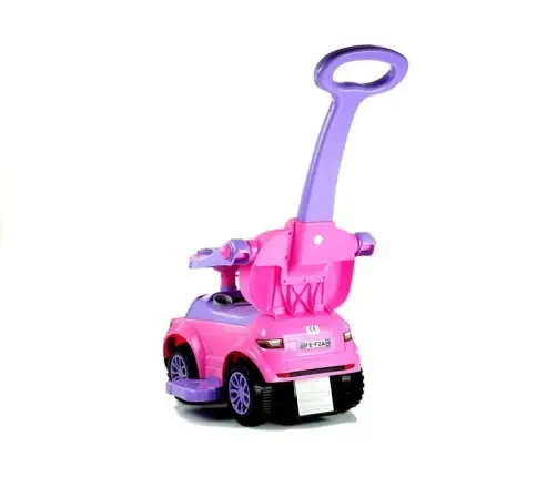 614W Toddlers Ride On Push Along with Parent Handle - Pink