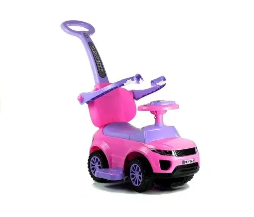 614W Toddlers Ride On Push Along with Parent Handle - Pink
