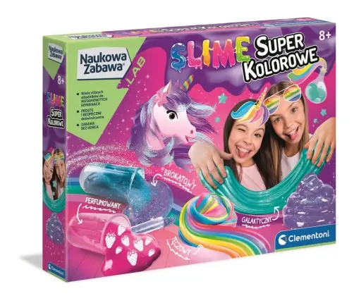 Science & Play Super Colorful Slime Laboratory Polish Language Clementoni 50636