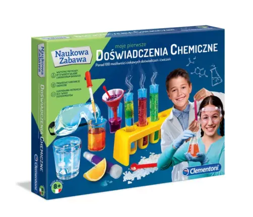Wissenschaft & Spiel Mein Erstes Chemie-Experimente-Set Polnische Sprache Clementoni 60774