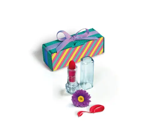 Science & Play Lipstick & Lip Gloss Laboratory Set Polish Language Clementoni 50920