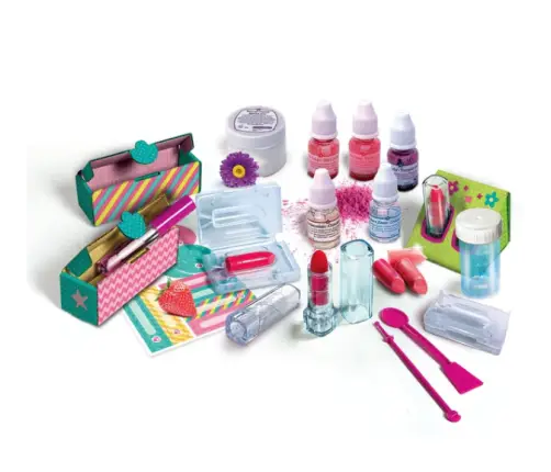 Science & Play Lipstick & Lip Gloss Laboratory Set Polish Language Clementoni 50920