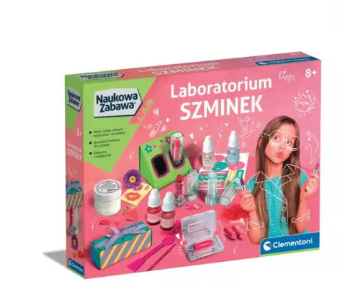 Science & Play Lipstick & Lip Gloss Laboratory Set Polish Language Clementoni 50920