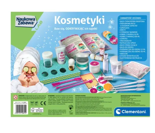 Scientific Fun Cosmetics Laboratory: Creams & Bath Salts Clementoni 50891