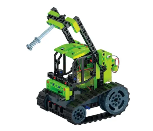 Science & Play Construction Laboratory Mechanics Crawler Tractor Electric Motor Polish Language Clementoni 50689