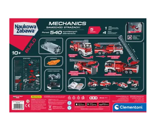 Scientific Fun Mechanics Laboratory: Fire Truck Clementoni 50728 Scientific Fun Mechanics Laboratory: Fire Truck Clementoni 50728