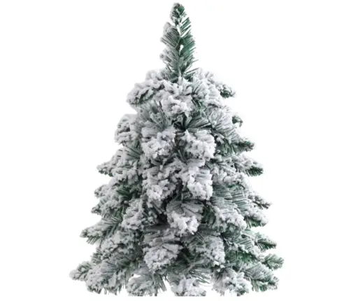 Decorative Artificial Christmas Tree on a Trunk Covered with Snow 60 x 16 cm