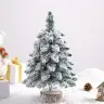 Decorative Artificial Christmas Tree on a Trunk Covered with Snow 60 x 16 cm