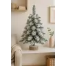Decorative Artificial Christmas Tree on a Trunk Covered with Snow 60 x 16 cm