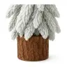 Decorative Artificial Christmas Tree on a Trunk Covered with Snow 20 x 9 cm