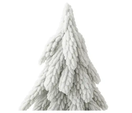 Decorative Artificial Christmas Tree on a Trunk Covered with Snow 30 x 10 cm