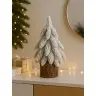 Decorative Artificial Christmas Tree on a Trunk Covered with Snow 30 x 10 cm