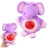 Plush Toy for Squeezing, Kneading, Squeezing with Water Balls Elephant Pig 15 cm